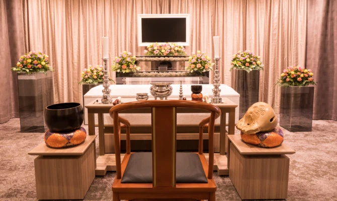 メモリード（三鷹メモリードホール）で葬儀を行なった写真