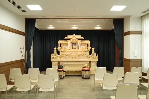 馬込斎場で葬儀を行なった写真