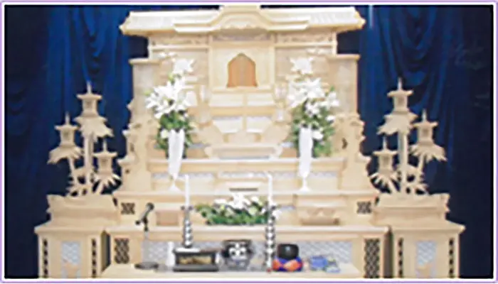 浦賀大野屋葬儀社(やすらぎホール)で葬儀を行なった写真