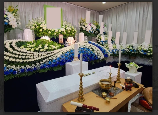 中川典礼で葬儀を行なった写真