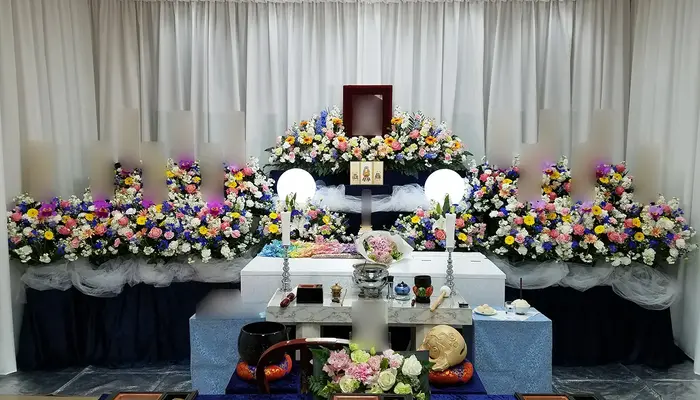 中川典礼で葬儀を行なった写真