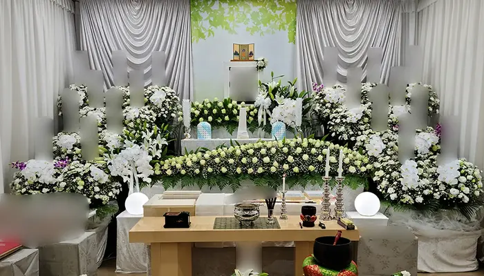 中川典礼で葬儀を行なった写真