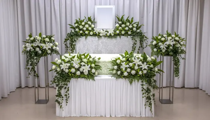 グランセレモ東京（町屋営業所）で葬儀を行なった写真