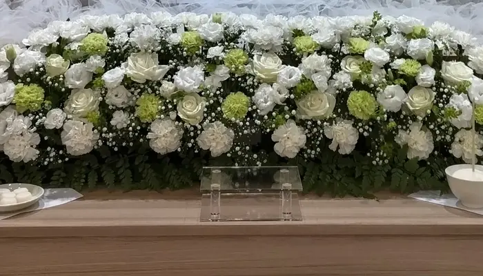 グランセレモ東京（町屋営業所）で葬儀を行なった写真