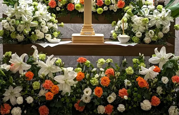 グランセレモ東京(町屋営業所)で葬儀を行なった写真