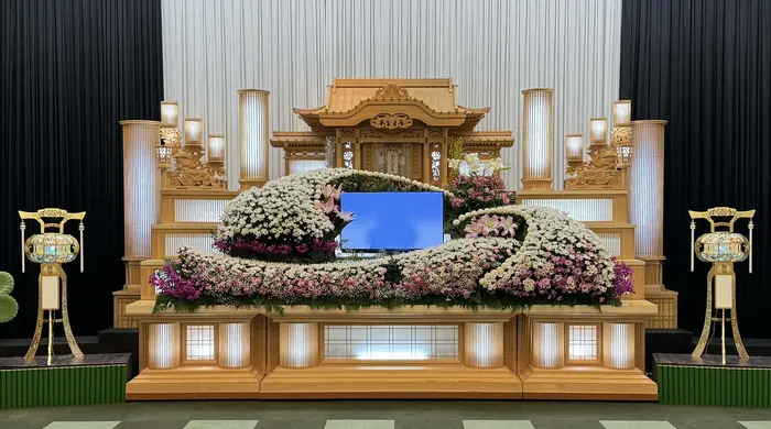 小さなお葬式 春日ホールで葬儀を行なった写真