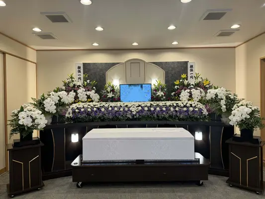 小さなお葬式 福知山ホールで葬儀を行なった写真