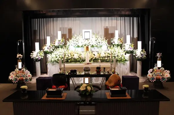 横浜市北部斎場で葬儀を行なった写真