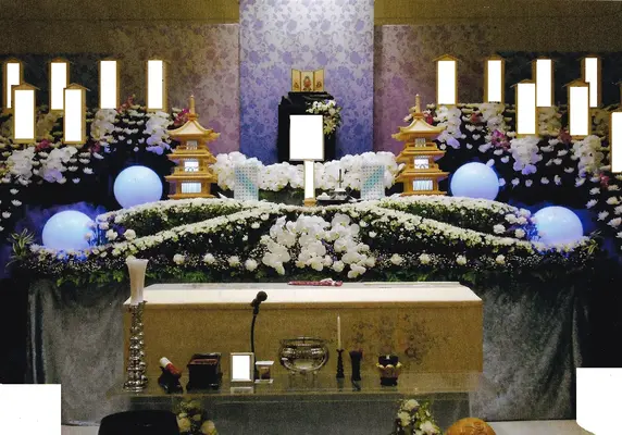 多門メモリアル（中原事務所）で葬儀を行なった写真