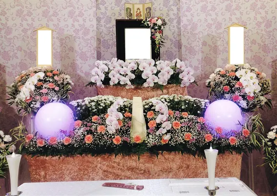 多門メモリアル（中原事務所）で葬儀を行なった写真