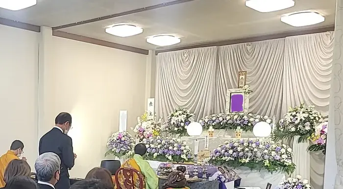 家族葬のそうえん多摩動物公園ホールで葬儀を行なった写真