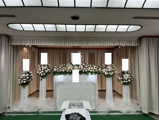 なぎさ会館で葬儀を行なった写真