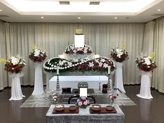 平和の森会館で葬儀を行なった写真