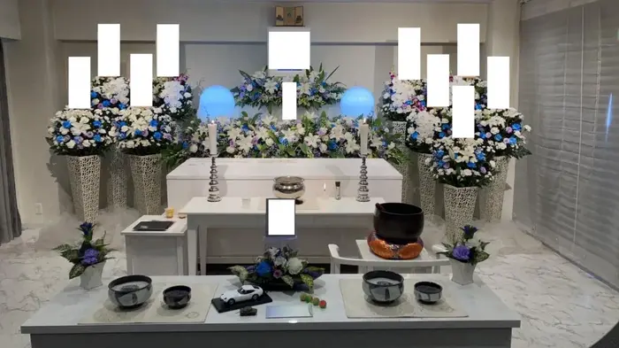 想送庵カノンで葬儀を行なった写真