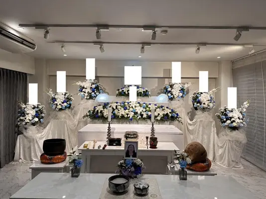 想送庵カノンで葬儀を行なった写真