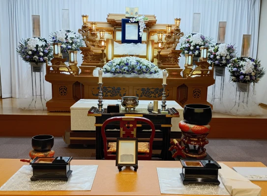 ベイライフで葬儀を行なった写真