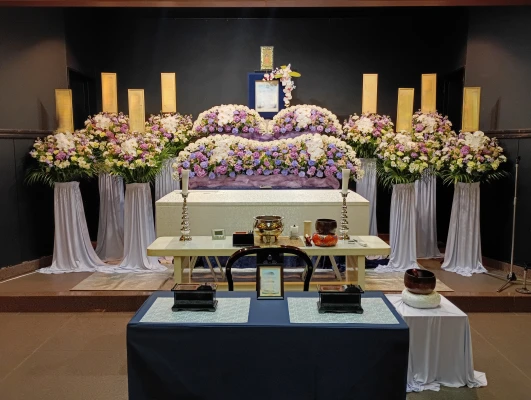 ベイライフで葬儀を行なった写真