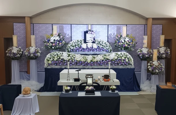 ベイライフで葬儀を行なった写真
