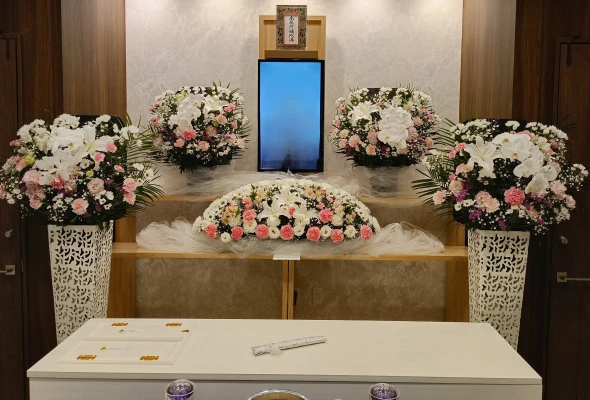 ベイライフで葬儀を行なった写真