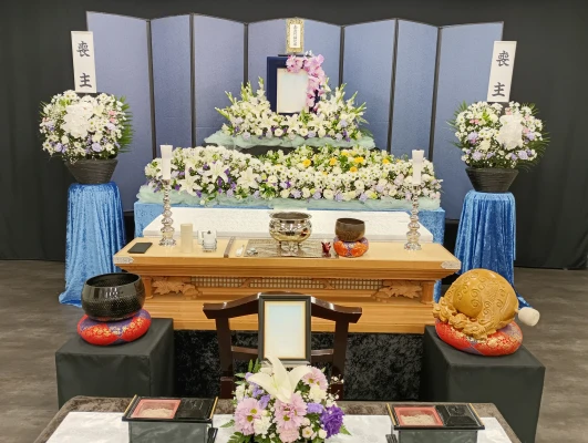 ベイライフで葬儀を行なった写真