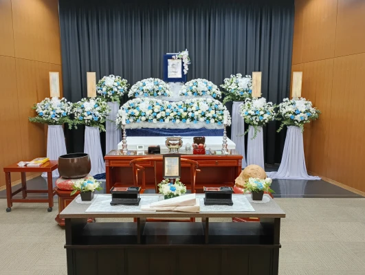 ベイライフで葬儀を行なった写真