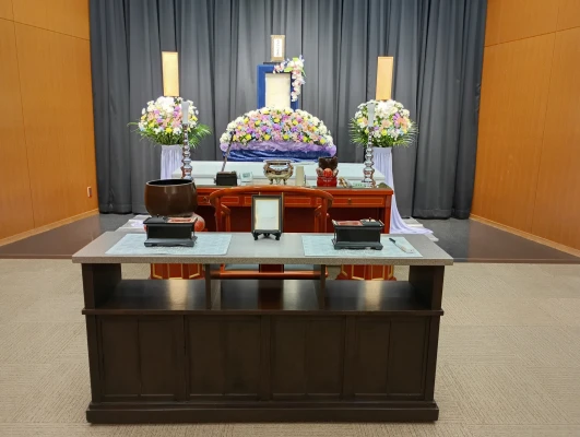 ベイライフで葬儀を行なった写真