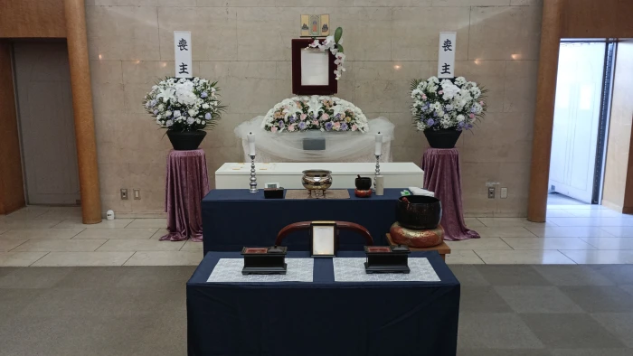 ベイライフで葬儀を行なった写真