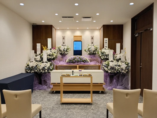 ベイライフで葬儀を行なった写真