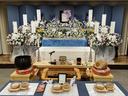 ベイライフで葬儀を行なった写真