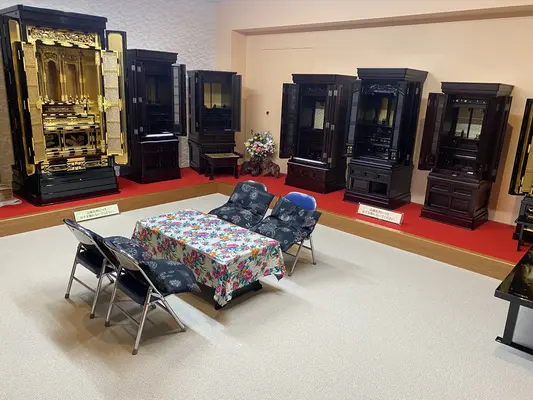 原三松堂で葬儀を行なった写真