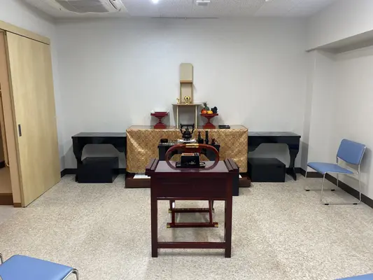 原三松堂で葬儀を行なった写真