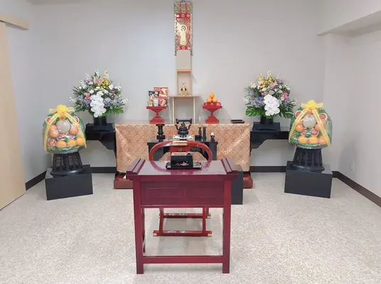 原三松堂で葬儀を行なった写真