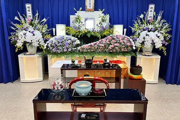 原三松堂 はらホールで葬儀を行なった写真