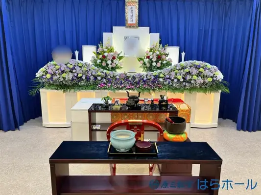 原三松堂 はらホールで葬儀を行なった写真