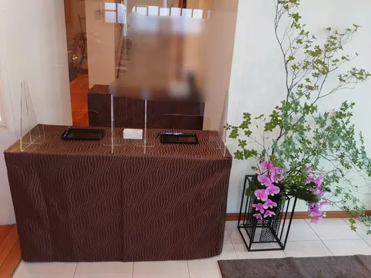 圓乗院で葬儀を行なった写真