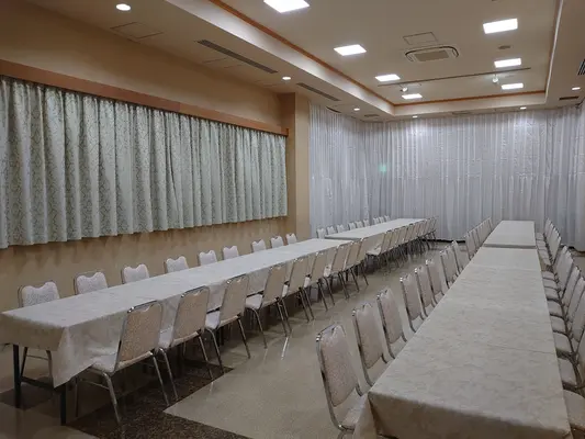 羅漢会館で葬儀を行なった写真