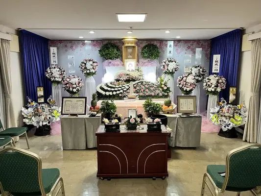 まこと式典(白ゆりホール)で葬儀を行なった写真