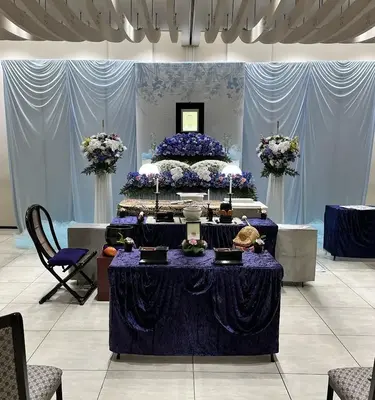 まこと式典(白ゆりホール)で葬儀を行なった写真