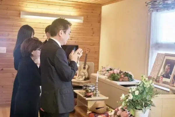 自宅葬専門葬儀社「自宅葬のここ」で葬儀を行なった写真