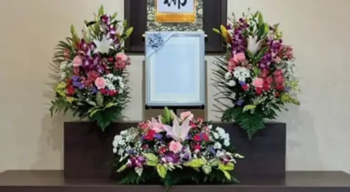 めもわーる華で葬儀を行なった写真