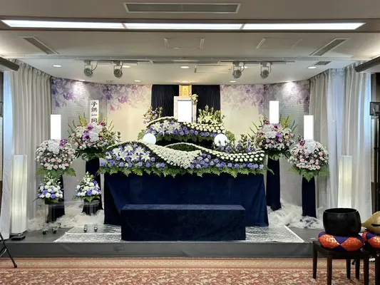 日華多磨葬祭場で葬儀を行なった写真