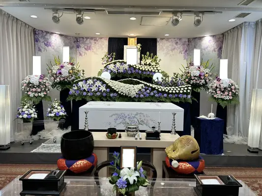 日華多磨葬祭場で葬儀を行なった写真