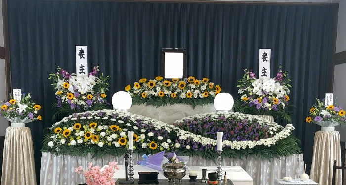 いしともで葬儀を行なった写真