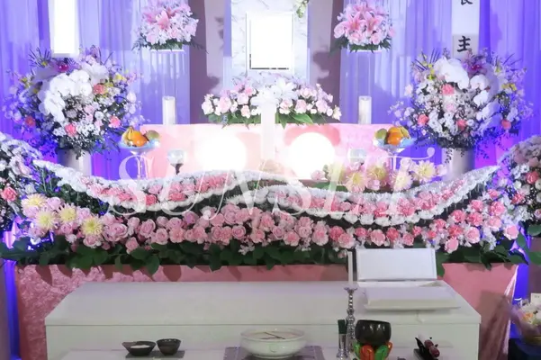 平和の森会館で葬儀を行なった写真