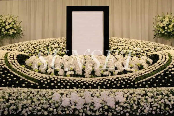 青山葬儀所で葬儀を行なった写真