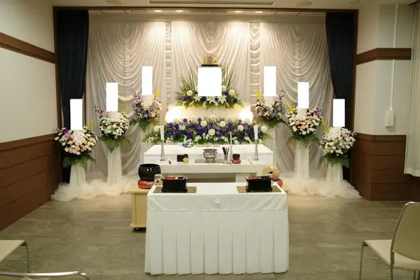 馬込斎場で葬儀を行なった写真