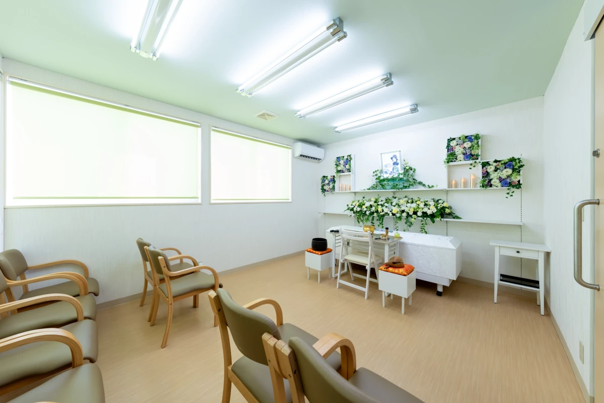 10名定員の家族葬専用式場だから無駄がなくシンプル