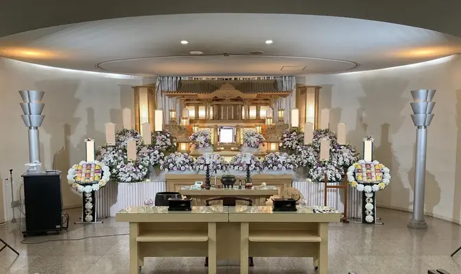 メモリアルトネで葬儀を行なった写真