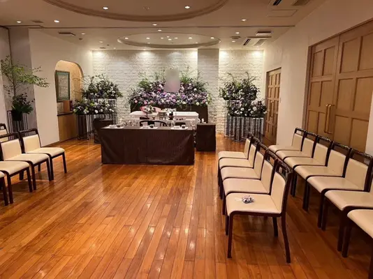 圓乗院で葬儀を行なった写真