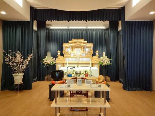 しおかぜホール茜浜で葬儀を行なった写真